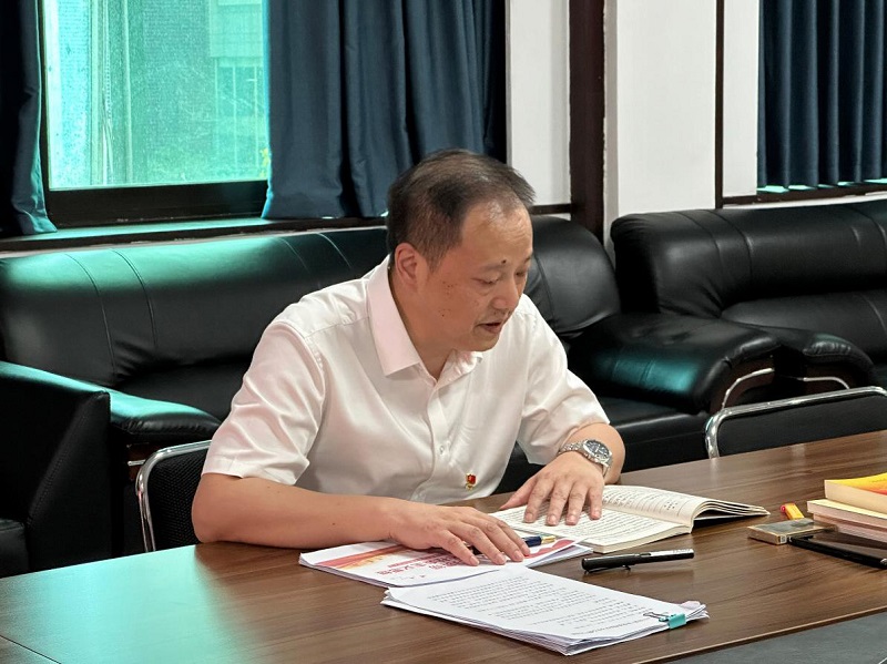 湖南糧油集團副董事長、總經理劉浩英到匯東國際講主題教育專題黨課